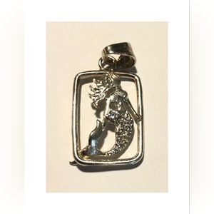 New Mermaid 100% solid silver 925 stamped pendant